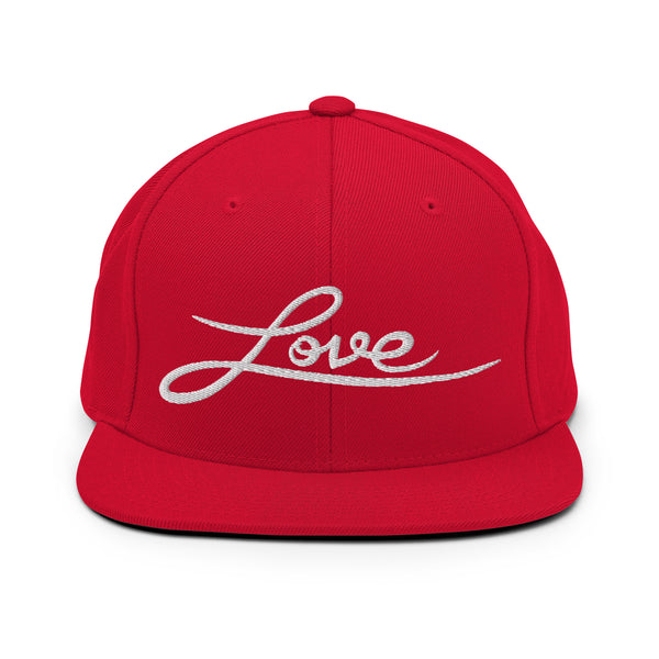 Women's "Love" Embroidered Snapback Hat