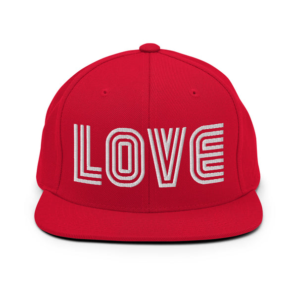 Women's "Love" Embroidered Snapback Hat