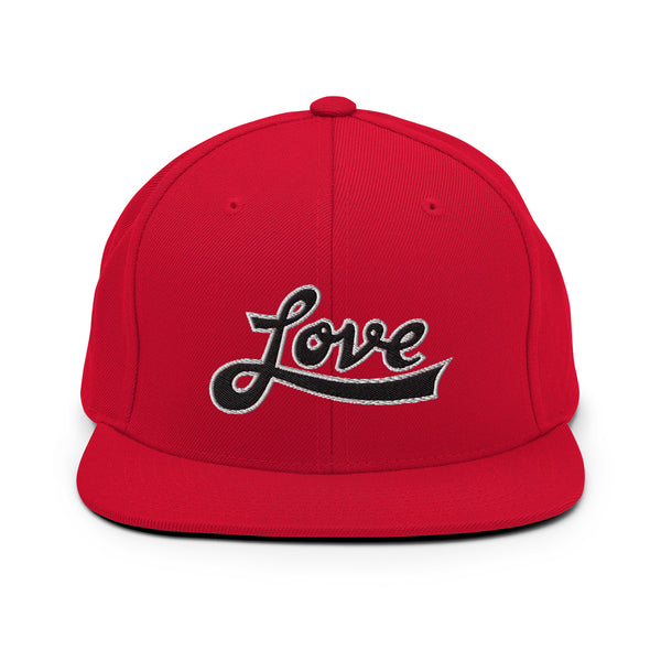 Women's "Love" Embroidered Snapback Hat