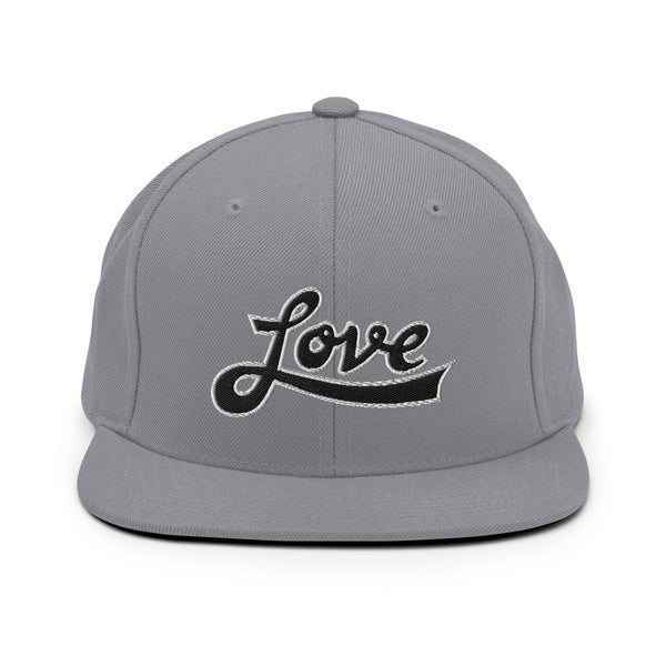 Women's "Love" Embroidered Snapback Hat