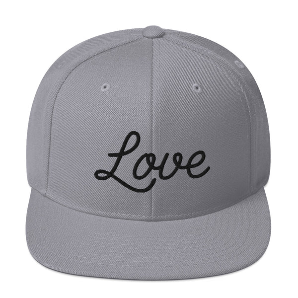 Women's "Love" Embroidered Snapback Hat