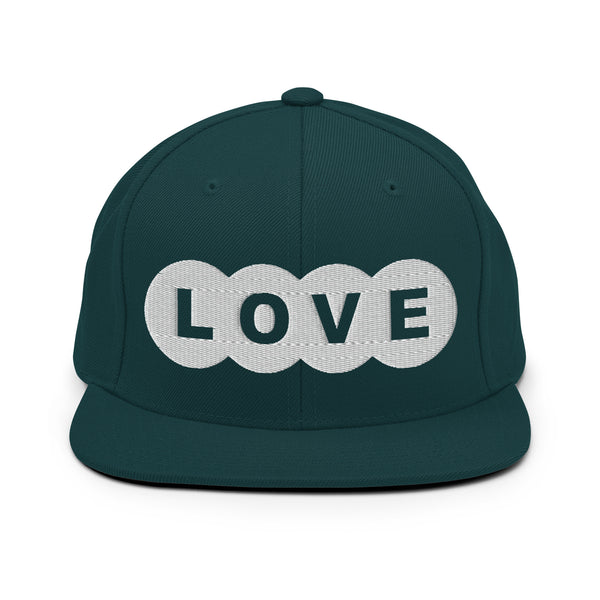 Women's "Love" Embroidered Snapback Hat