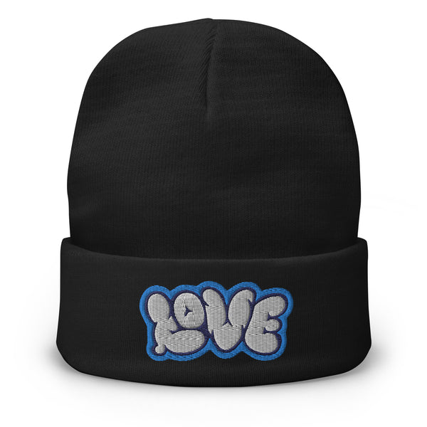 Women's "Love" Embroidered Knit Beanie