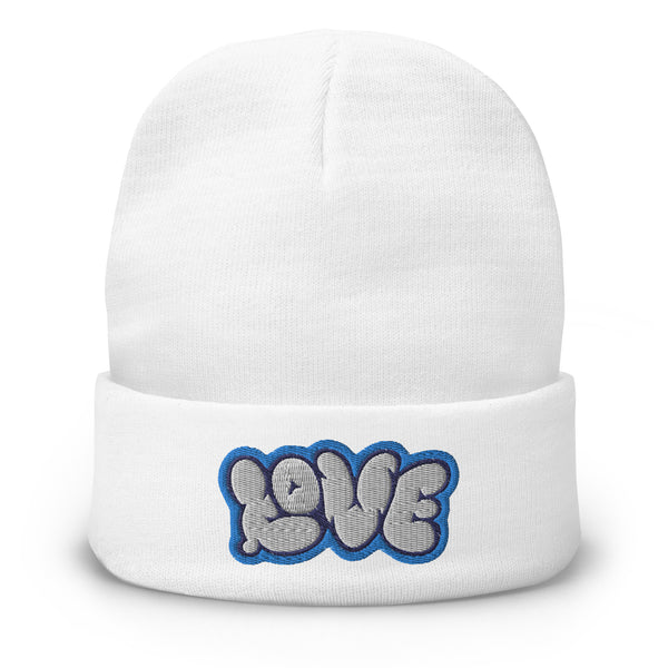 Women's "Love" Embroidered Knit Beanie