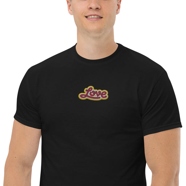 Men's "Love" Embroidered Classic Tee