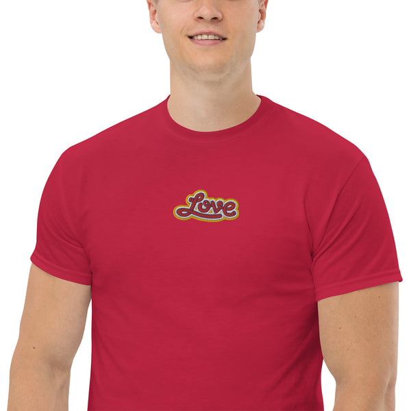 Men's "Love" Embroidered Classic Tee