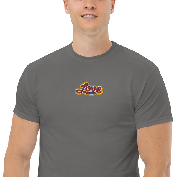 Men's "Love" Embroidered Classic Tee