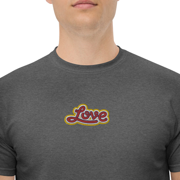 Men's "Love" Embroidered Classic Tee