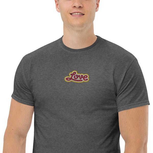 Men's "Love" Embroidered Classic Tee