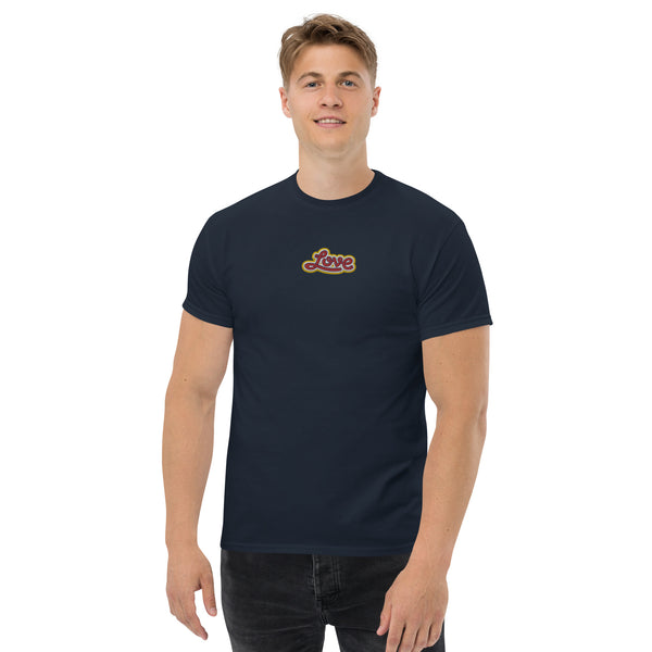 Men's "Love" Embroidered Classic Tee