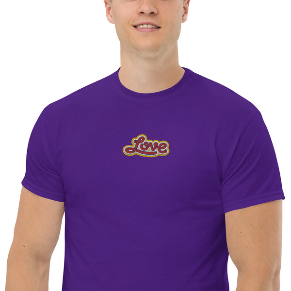 Men's "Love" Embroidered Classic Tee