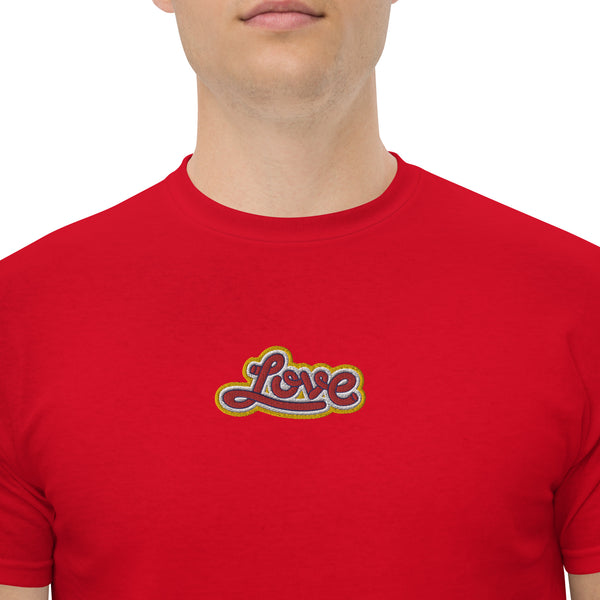 Men's "Love" Embroidered Classic Tee