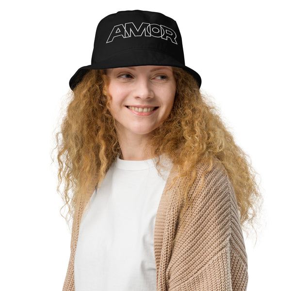 Women's "Love" Embroidered Organic Bucket Hat