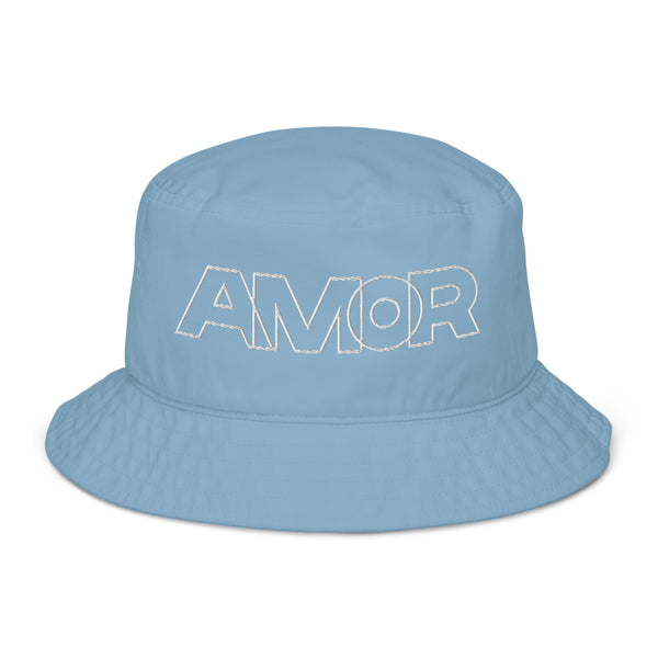 Women's "Love" Embroidered Organic Bucket Hat