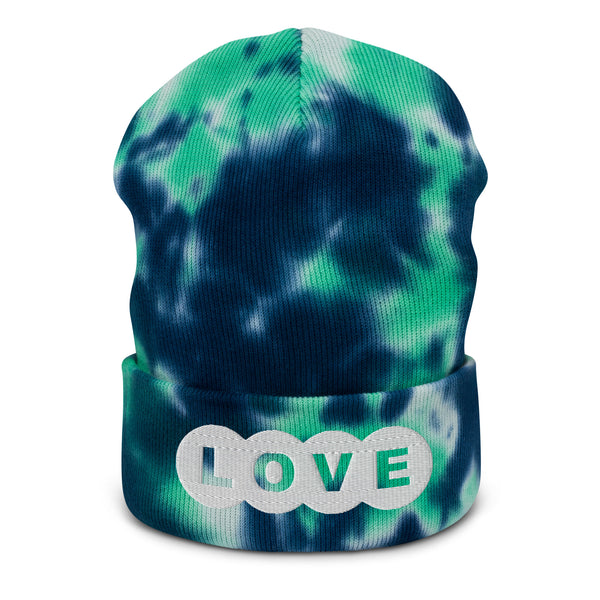 Men's "Love" Embroidered Tie-dye Beanie