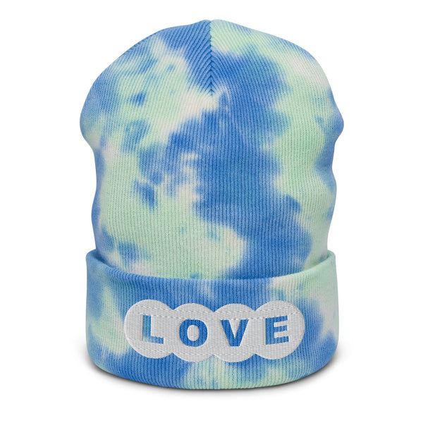 Men's "Love" Embroidered Tie-dye Beanie