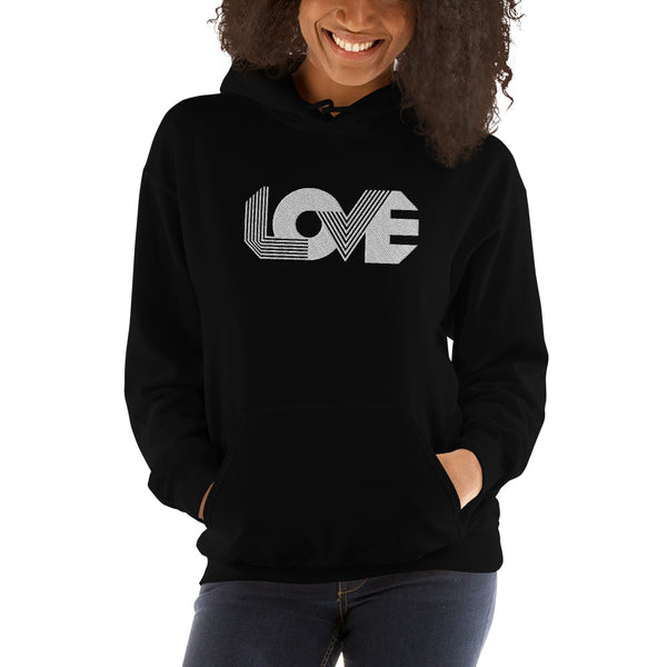 Women's "Love" Embroidered Hoodie