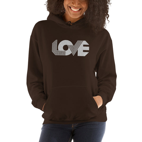 Women's "Love" Embroidered Hoodie