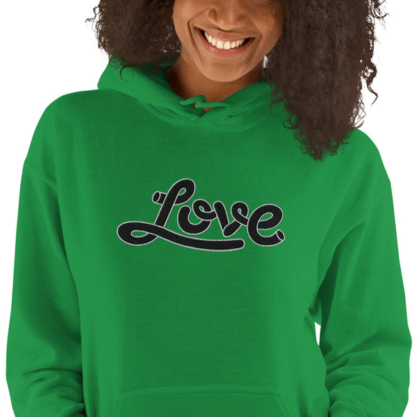 Women's "Love" Embroidered Hoodie