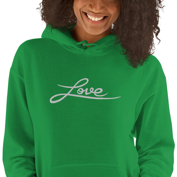 Women's "Love" Embroidered Hoodie