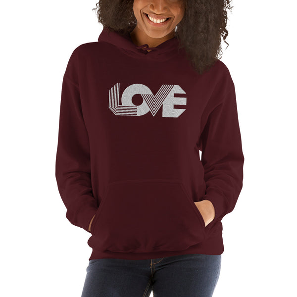 Women's "Love" Embroidered Hoodie