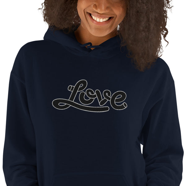 Women's "Love" Embroidered Hoodie