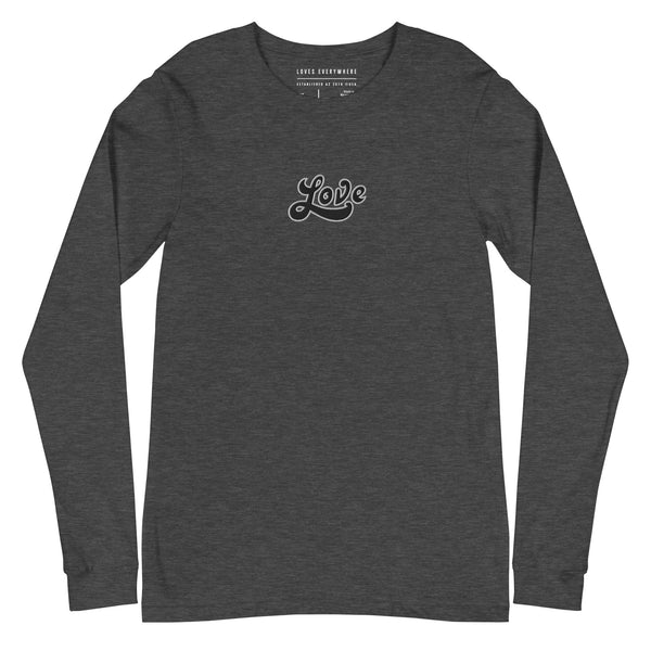 Women's "Love" Embroidered Long Sleeve Tee