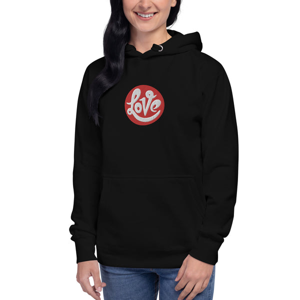 Women's "Love" Embroidered Hoodie