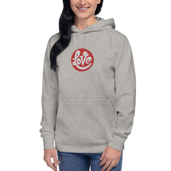 Women's "Love" Embroidered Hoodie