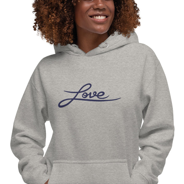 Women's "Love" Embroidered Hoodie