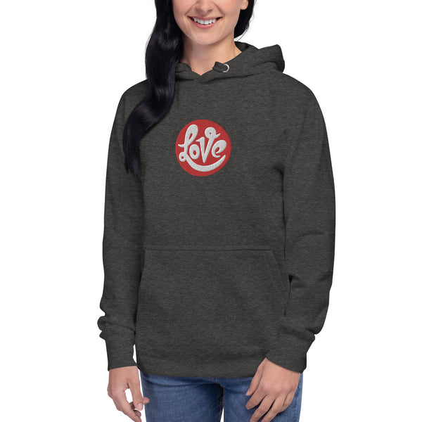 Women's "Love" Embroidered Hoodie