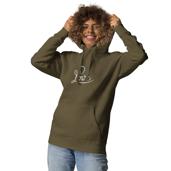 Women's "Love" Embroidered Hoodie