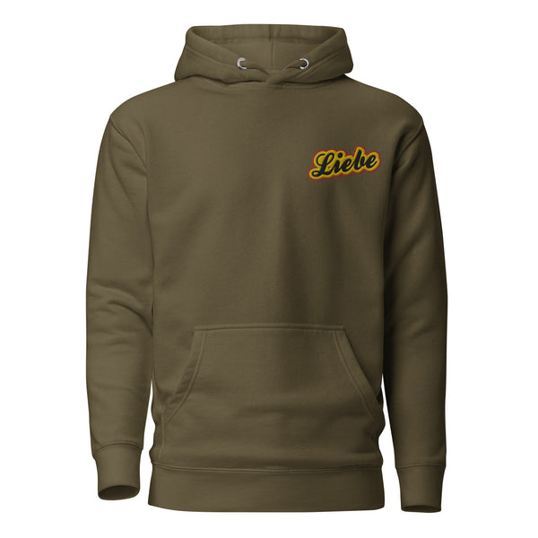 Men's "Liebe" Embroidered Premium Hoodie