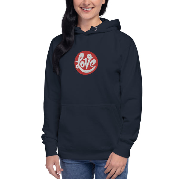 Women's "Love" Embroidered Hoodie