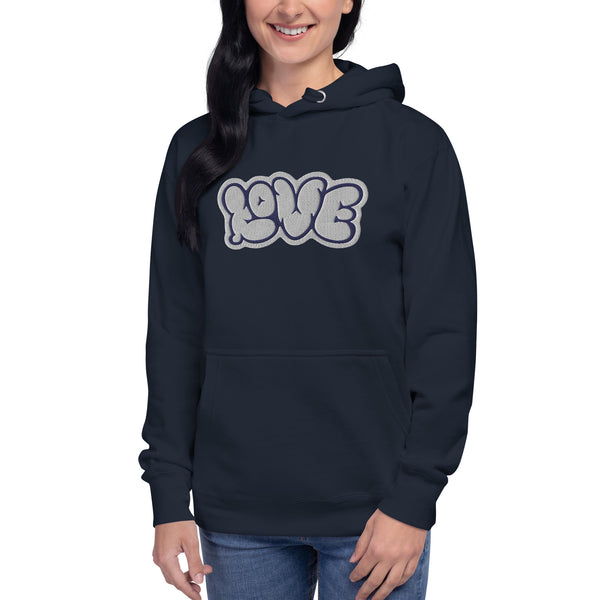 Women's "Love" Embroidered Premium Hoodie