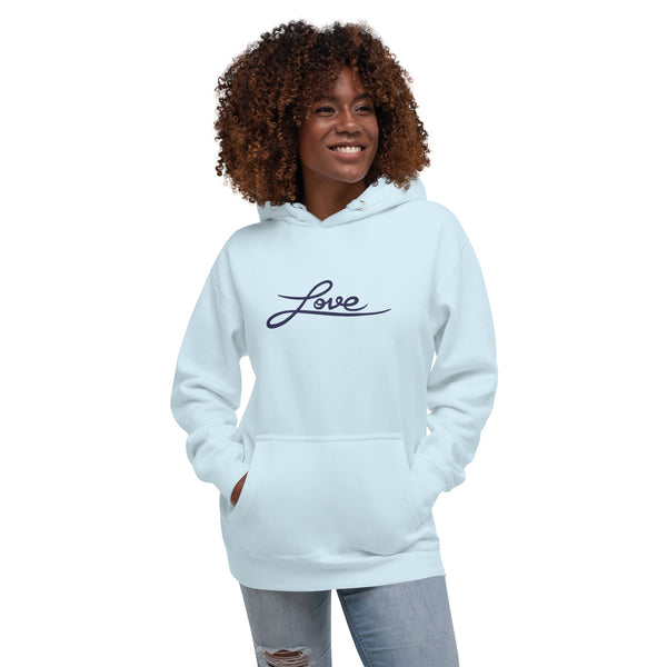 Women's "Love" Embroidered Hoodie