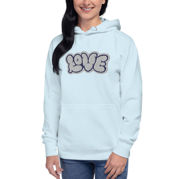 Women's "Love" Embroidered Premium Hoodie