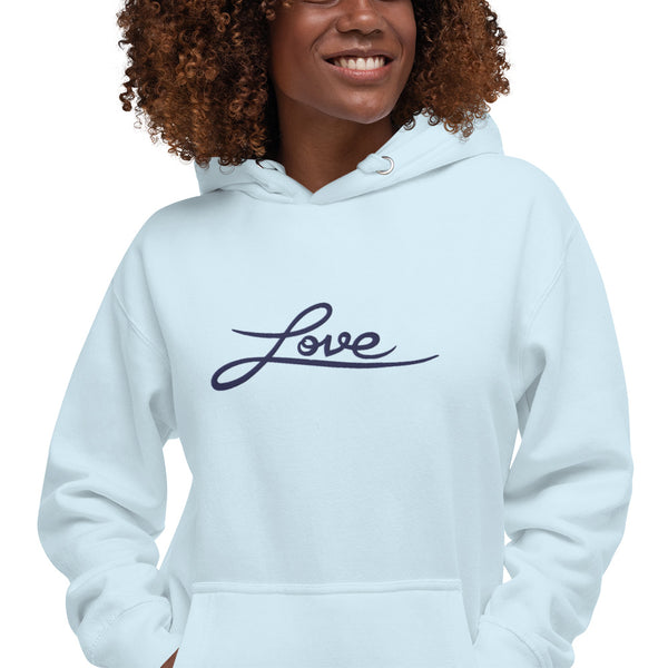 Women's "Love" Embroidered Hoodie