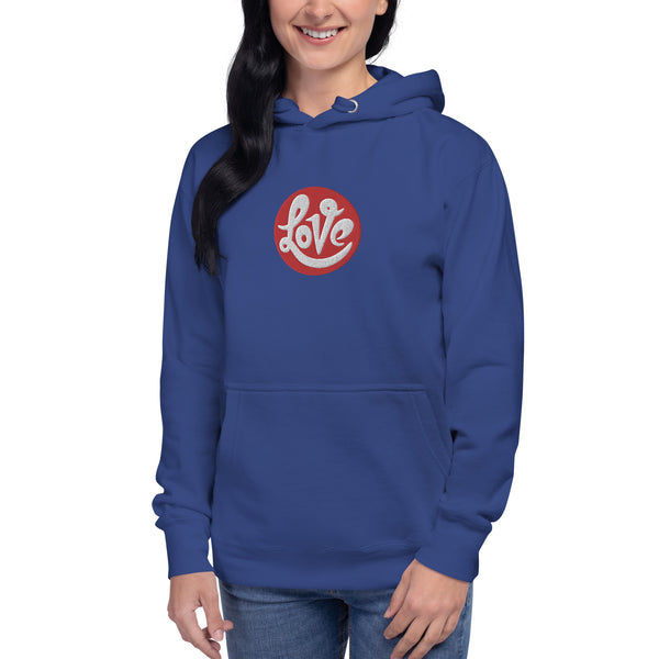 Women's "Love" Embroidered Hoodie