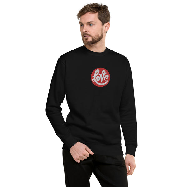 Men's "Love" Embroidered Premium Sweatshirt