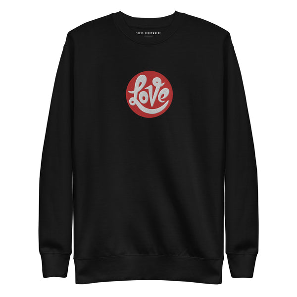 Men's "Love" Embroidered Premium Sweatshirt