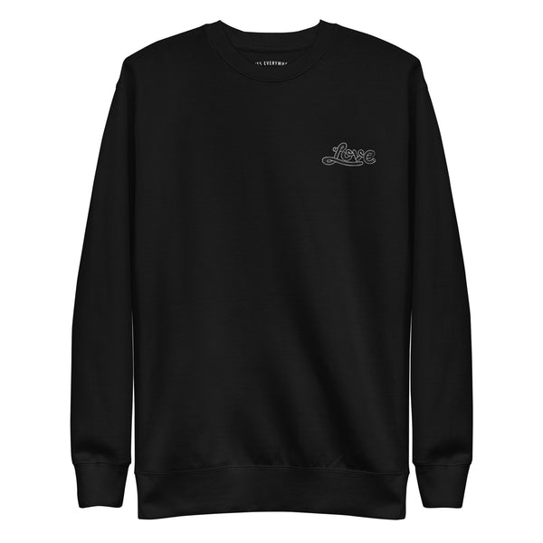 Men's "Love" Embroidered Premium Sweatshirt