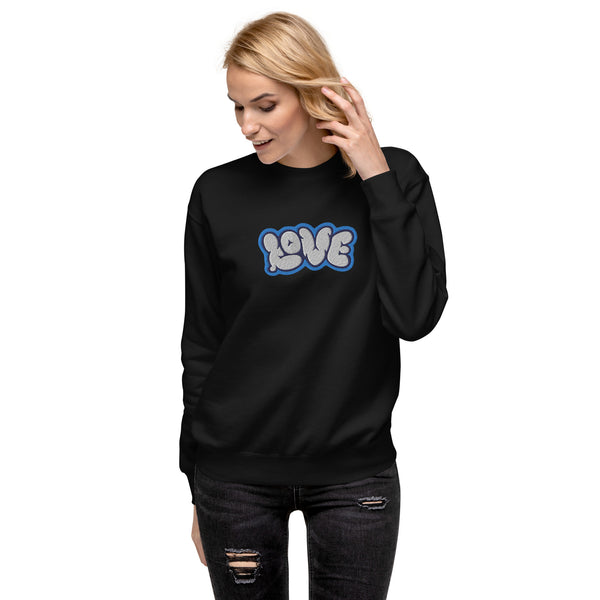 Women's "Love" Embroidered Premium Sweatshirt