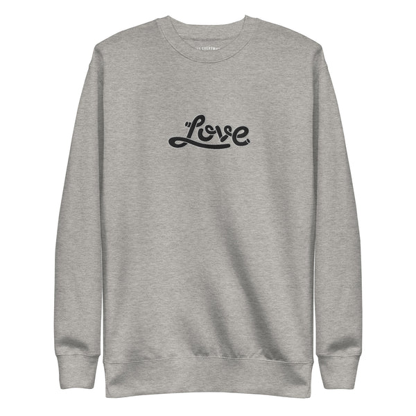 Men's "Love" Embroidered Premium Sweatshirt