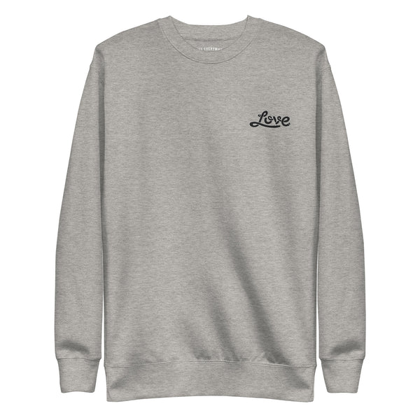 Men's "Love" Embroidered Premium Sweatshirt