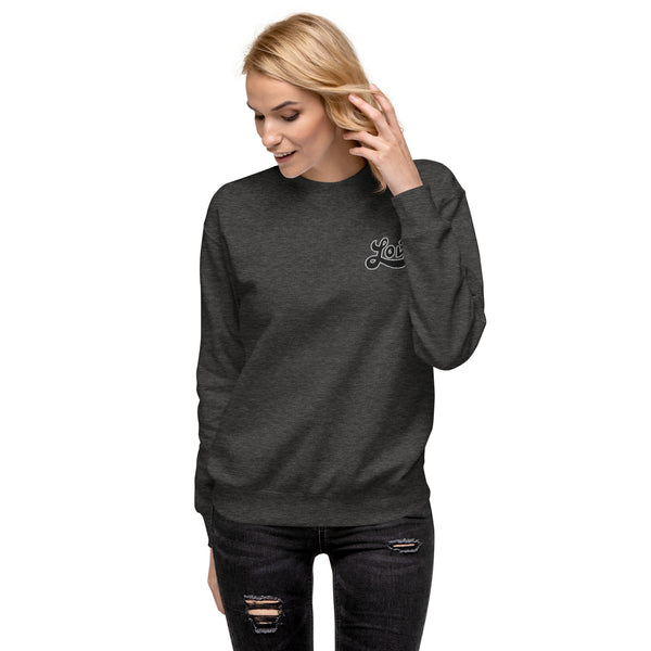 Women's "Love" Embroidered Premium Sweatshirt