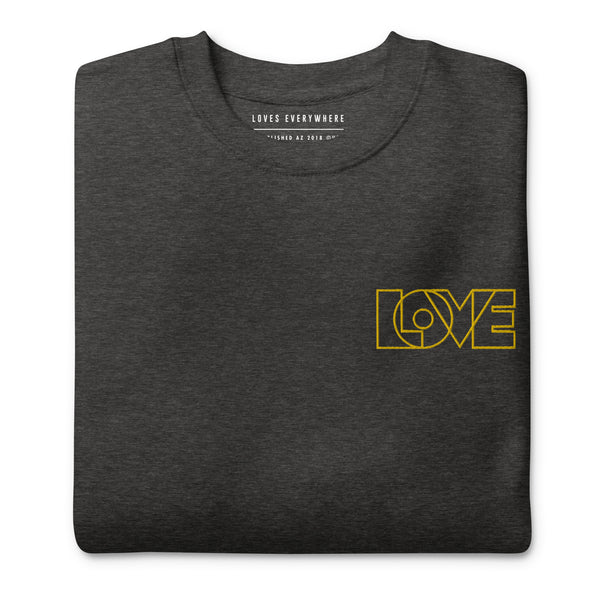 Women's "Love" Embroidered Premium Sweatshirt