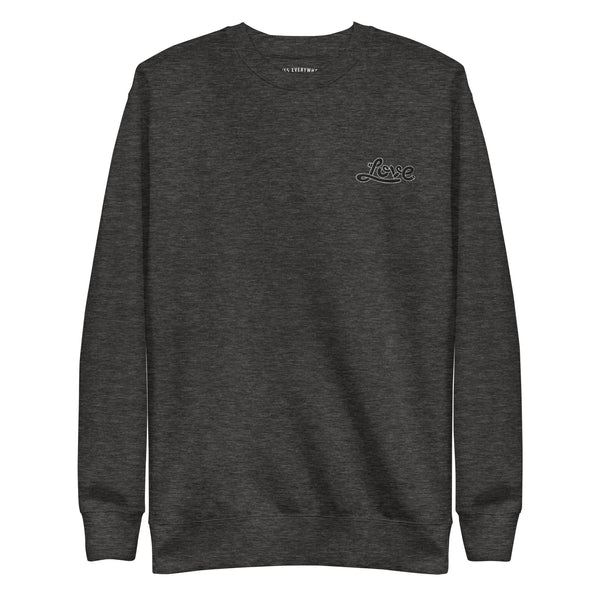 Men's "Love" Embroidered Premium Sweatshirt