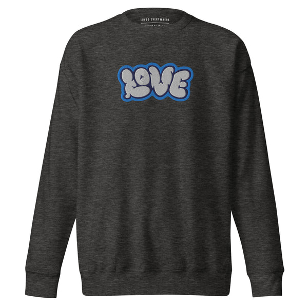 Women's "Love" Embroidered Premium Sweatshirt