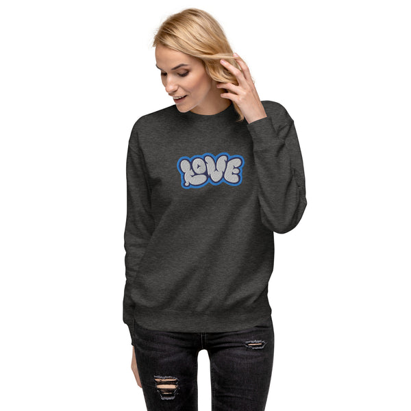 Women's "Love" Embroidered Premium Sweatshirt